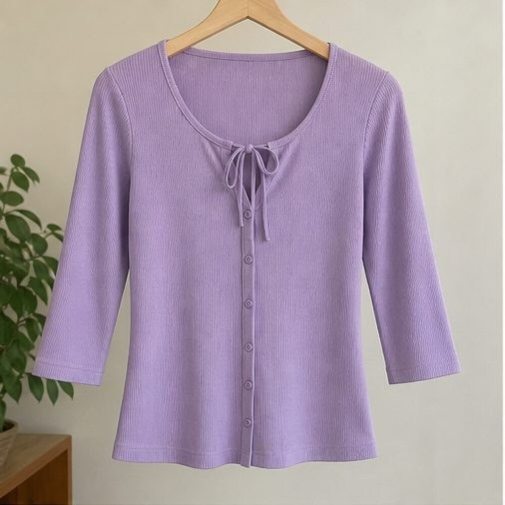 Lilac Peplum Top